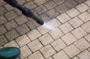 power washing brick patio removing dirt